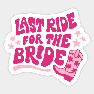 Bachelorette gift bride Sticker